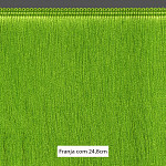 FRANJA MÉDIA LISA 24,8cm VERDE LIMA 10m