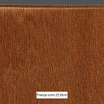 FRANJA MÉDIA LISA 25,8cm MARROM CLARO 10m