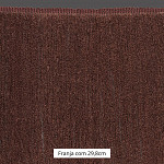 FRANJA MÉDIA LISA 29,8cm MARROM 10m
