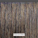 FRANJA MÉDIA LISA 39,8cm KAKI/MARROM/PRETO 10m