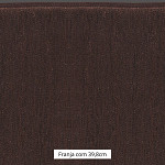 FRANJA MEDIA LISA 39,8cm MARROM 10m