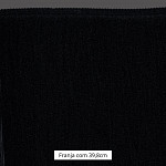 FRANJA MÉDIA LISA 39,8cm PRETO 10m