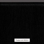 FRANJA MÉDIA LISA 44,8cm PRETO 10m