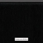 FRANJA MÉDIA LISA 49,8cm PRETO 10m