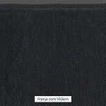 FRANJA MÉDIA LISA 59,8cm PRETO 10m