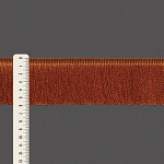 FRANJA MÉDIA LISA 5,9cm MARROM QUEIMADO 10m