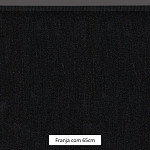 FRANJA MÉDIA LISA 65cm PRETO 10m