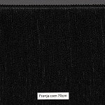 FRANJA MÉDIA LISA 70cm PRETO 10m
