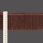FRANJA MEDIA LISA 7,8cm MARROM/CHOCOLATE 10m