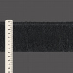 FRANJA MEDIA LISA 7,8cm PRETO 10m
