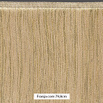 FRANJA MÉDIA LISA 79,8cm AREIA ESCURO/OURO CLARO 10m