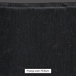 FRANJA MÉDIA LISA 79,8cm PRETO 10m