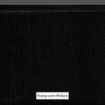 FRANJA MÉDIA LISA 99,8cm PRETO 10m