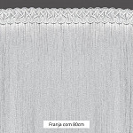 FRANJA ONDULADA MARCHESA 80cm SEM BENEFICIAMENTO 10m
