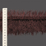 FRANJA PELUCIADA 10,5cm MARROM 10m