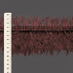 FRANJA PELUCIADA 10,5cm MARROM 10m