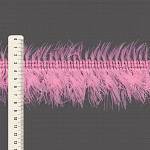 FRANJA PELUCIADA 9cm ROSA 10m