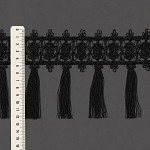 FRANJA PINGENTE 12,3cm PRETO 10m