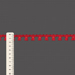 FRANJA PINGENTE 1,6cm VERMELHO 50m