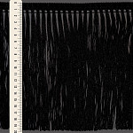 FRANJA PINGENTE 19,8cm PRETO 10m	