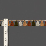 FRANJA PINGENTE 2,6cm AREIA/MARROM MÉDIO/VERDE MUSGO/BEGE