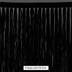 FRANJA PINGENTE 54,5cm PRETO 10m	