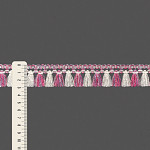 FRANJA PINGENTE IVY 2,9cm CHAMPAGNE/CRU/LILÁS/ROSA/ROSA CLARO 10m