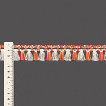 FRANJA PINGENTE IVY 2,9cm CRU/AMARELO/GOIABA/PINK