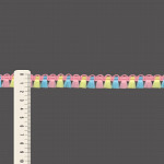 FRANJA PINGENTE MILANE 1,6cm ROSA BEBÊ/AMARELO BEBÊ/AZUL BEBÊ 50m