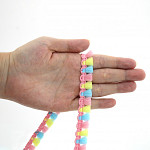 FRANJA PINGENTE MILANE 1,6cm ROSA BEBÊ/AMARELO BEBÊ/AZUL BEBÊ 50m