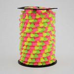 FRANJA PINGENTE MILANE 1,6cm ROSA NEON/AMARELO NEON/VERDE NEON 50m