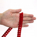 FRANJA PINGENTE MILANE 1,6cm VERMELHO 50m
