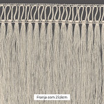 FRANJA PONTO PALITO 23,8cm CRU 10m