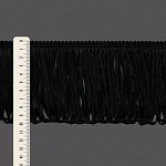 FRANJA VISCOSE 10cm PRETO 10m
