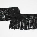 FRANJA VISCOSE 10cm PRETO