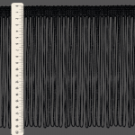 FRANJA VISCOSE 14,5cm PRETO 10m