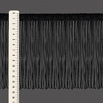 FRANJA VISCOSE 14,5cm PRETO 10m