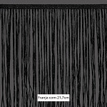 FRANJA VISCOSE 21,7cm PRETO