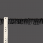 FRANJA VISCOSE 2,8cm PRETO 10m