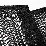 FRANJA VISCOSE 30cm PRETO 10m