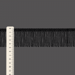 FRANJA VISCOSE 4,8cm PRETO 10m