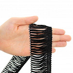 FRANJA VISCOSE 5cm PRETO