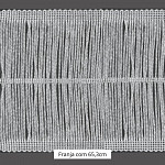 FRANJA VISCOSE ENTREMEIO 65,3cm SEM BENEFICIAMENTO 10m