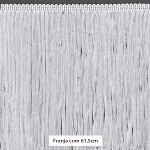 FRANJA VISCOSE TESSA 61,5cm BRANCO 10m