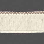 FRANJA ZIGZAG CHEIA 10cm CHAMPAGNE/CAMURÇA CLARO