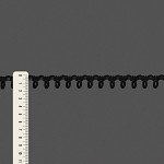 PASSAMANARIA CASEADO RÍGIDO 1,6cm PRETO