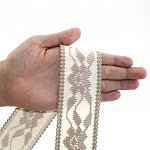 PASSAMANARIA FLORAL 4,9cm CHAMPAGNE/CAMURÇA CLARO 20m