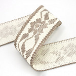 PASSAMANARIA FLORAL 4,9cm CHAMPAGNE/CAMURÇA CLARO 20m