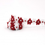 PASSAMANARIA LISBELA 1,2cm VERMELHO/SEM BENEFICIAMENTO 50m