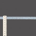PASSAMANARIA MIÇANGA TRIPLA 1,4cm SEM BENEFICIAMENTO/PRATA/AZUL CELESTE 10m